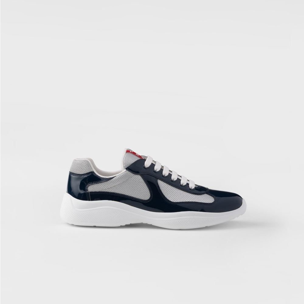 Patent leather and technical fabric Prada America's Cup sneakers - Picture 2 of 5
